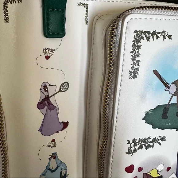 Disney Robin Hood Book Convertible Crossbody Loungefly Bag: NWT - Picture 11 of 16